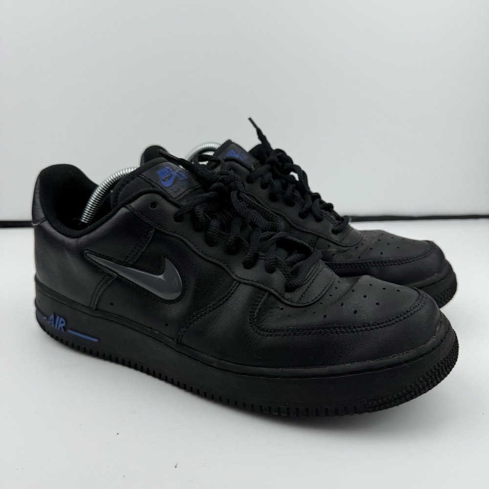 Nike Air Force 1 Jewel CT3438-002 Black/Dark Grey/Racer Blue Men’s Size 10.5